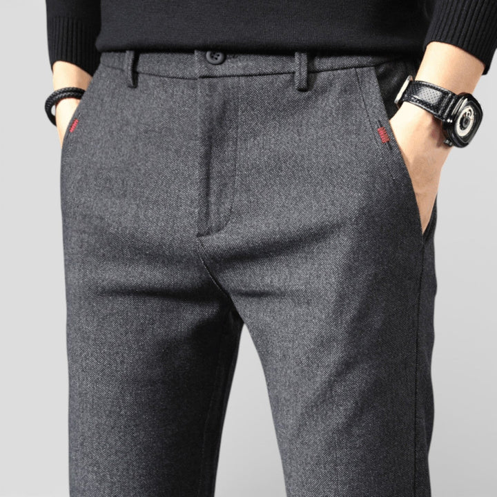 Markus Berlin Herren Schlanke Tapered-Hose, Vorderansicht