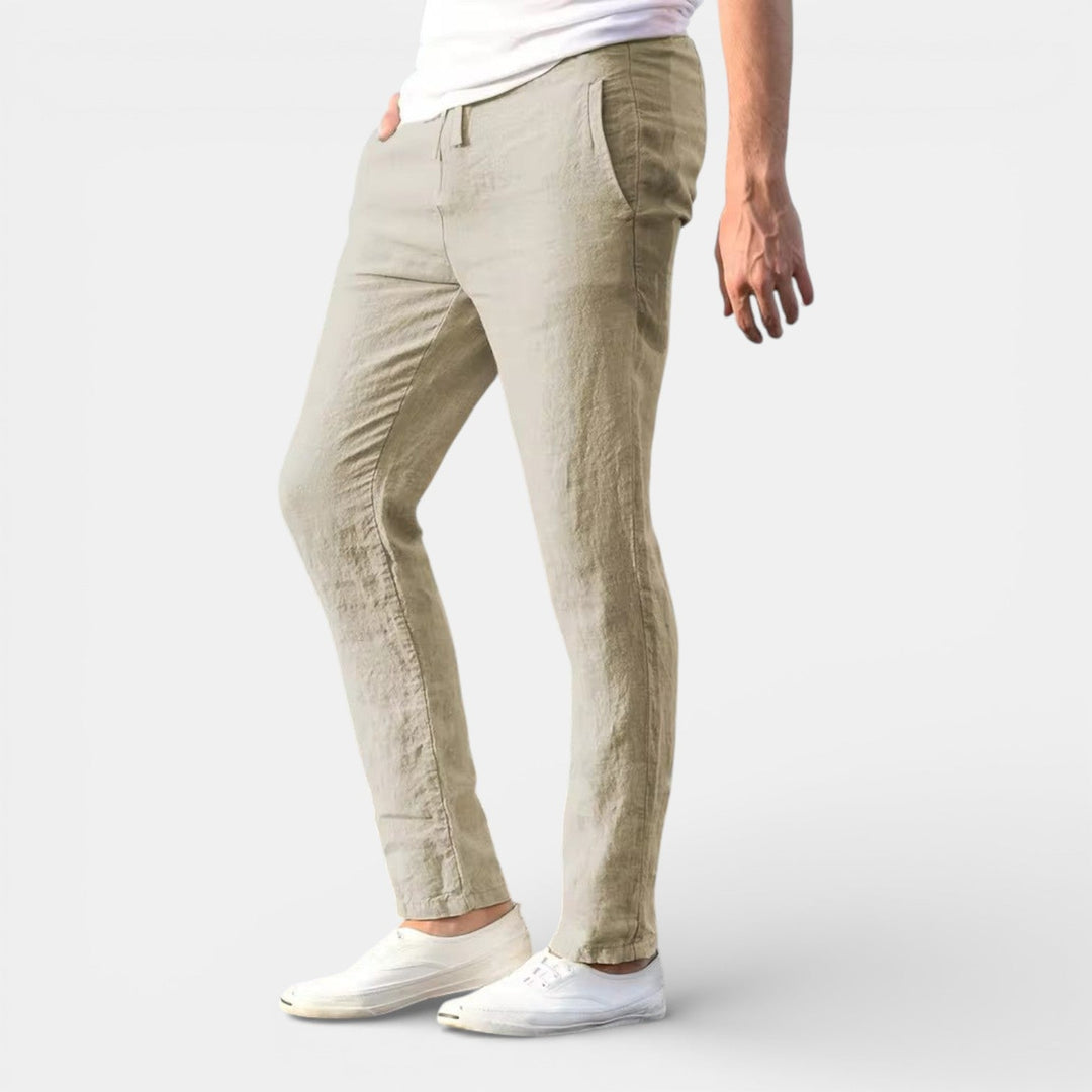 Markus Berlin Herren Atmungsaktive Tapered-Hose, Vorderansicht