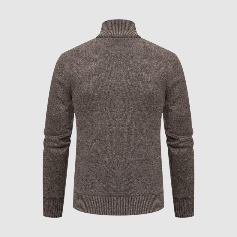 Markus Berlin Herren Strickjacke mit Muster, Vorderansicht