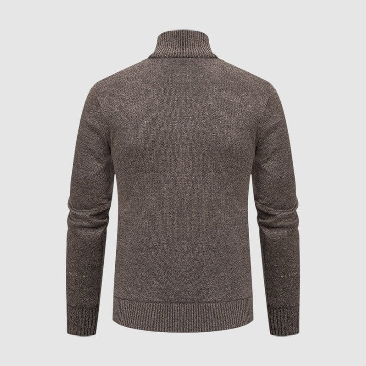 Markus Berlin Herren Strickjacke mit Muster, Vorderansicht