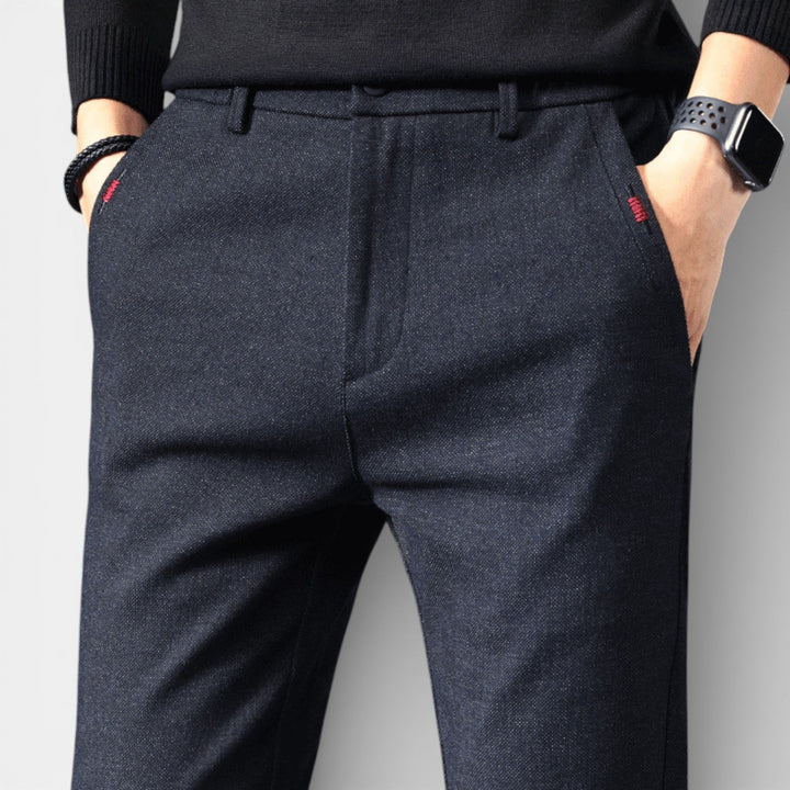 Markus Berlin Herren Schlanke Tapered-Hose, Vorderansicht