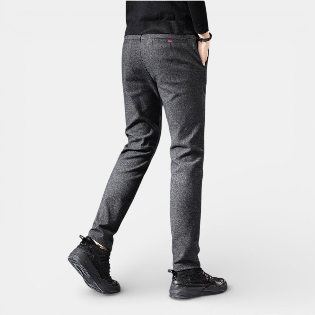 Markus Berlin Herren Schlanke Tapered-Hose, Vorderansicht