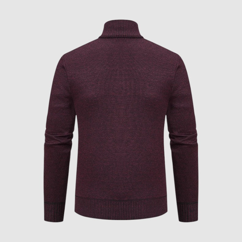 Markus Berlin Herren Strickjacke mit Muster, Vorderansicht