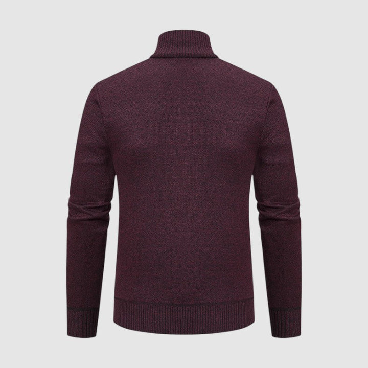 Markus Berlin Herren Strickjacke mit Muster, Vorderansicht