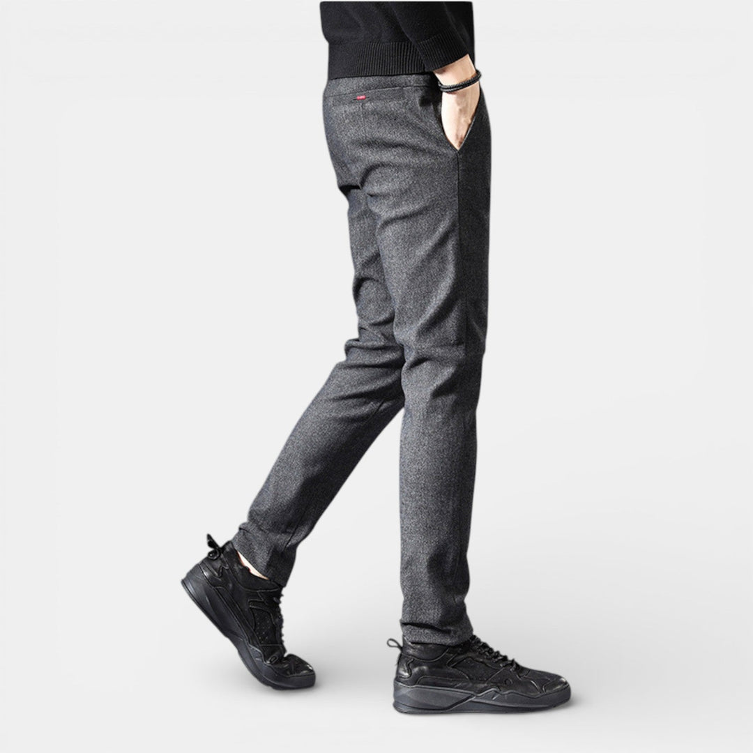 Markus Berlin Herren Schlanke Tapered-Hose, Vorderansicht