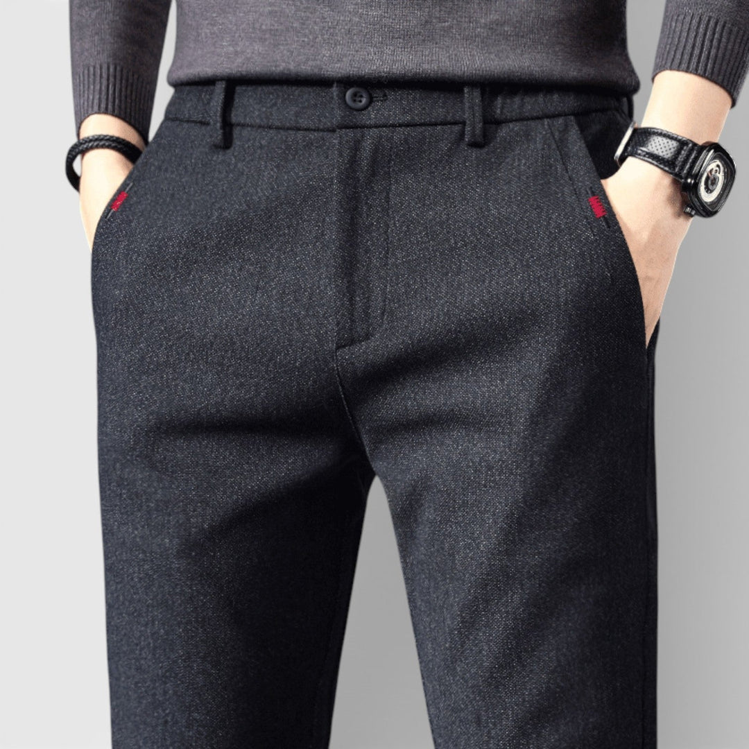 Markus Berlin Herren Schlanke Tapered-Hose, Vorderansicht