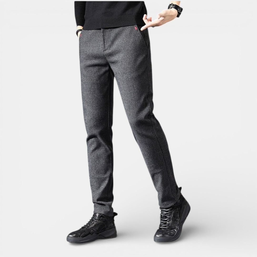 Markus Berlin Herren Schlanke Tapered-Hose, Vorderansicht