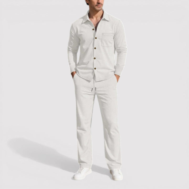 Markus Berlin Herren Hemd-Hosen-Set, Vorderansicht