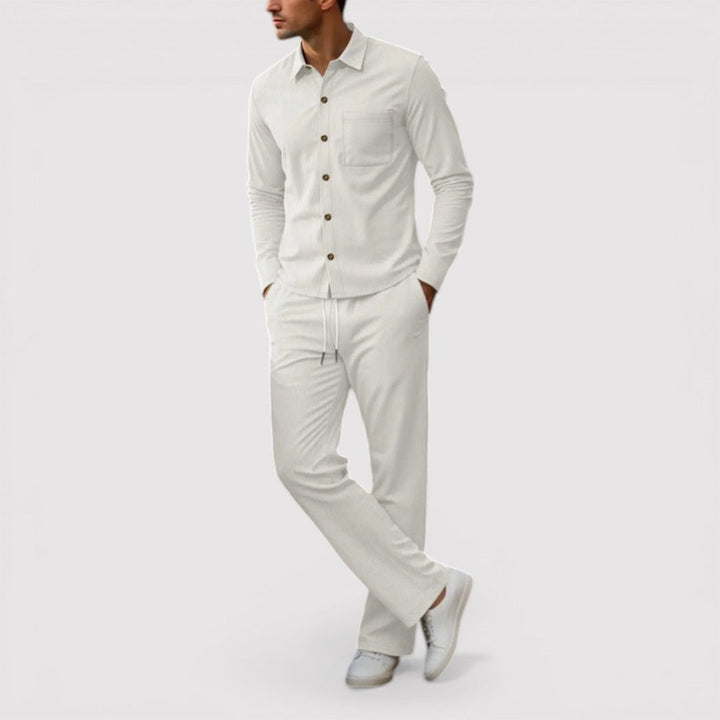 Markus Berlin Herren Hemd-Hosen-Set, Vorderansicht