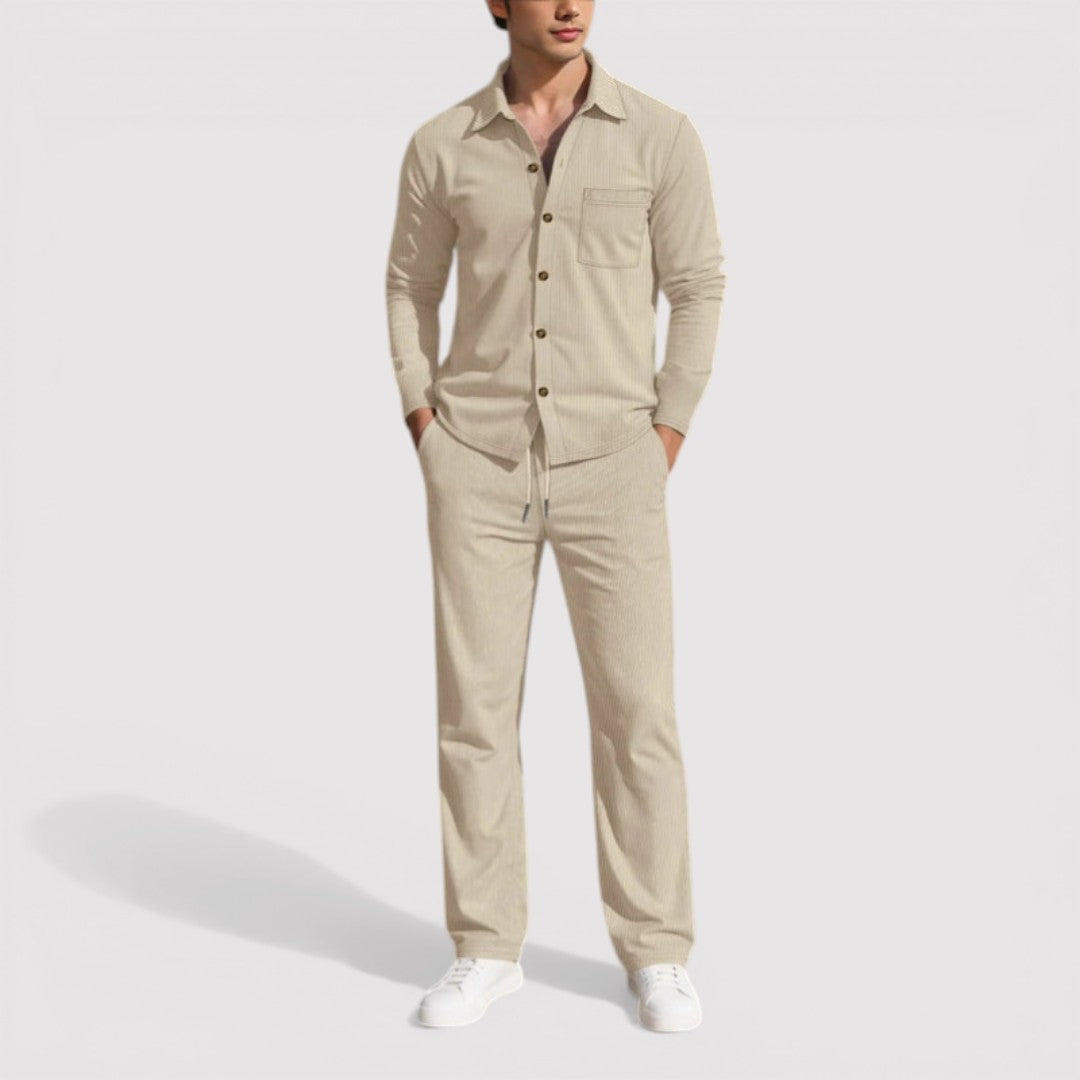Markus Berlin Herren Hemd-Hosen-Set, Vorderansicht