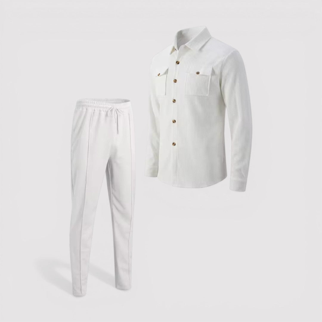 Markus Berlin Herren Hemd-Hosen-Set, Vorderansicht