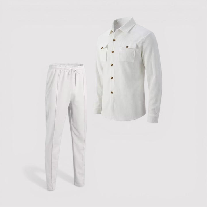 Markus Berlin Herren Hemd-Hosen-Set, Vorderansicht