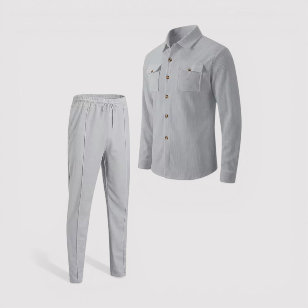 Markus Berlin Herren Hemd-Hosen-Set, Vorderansicht
