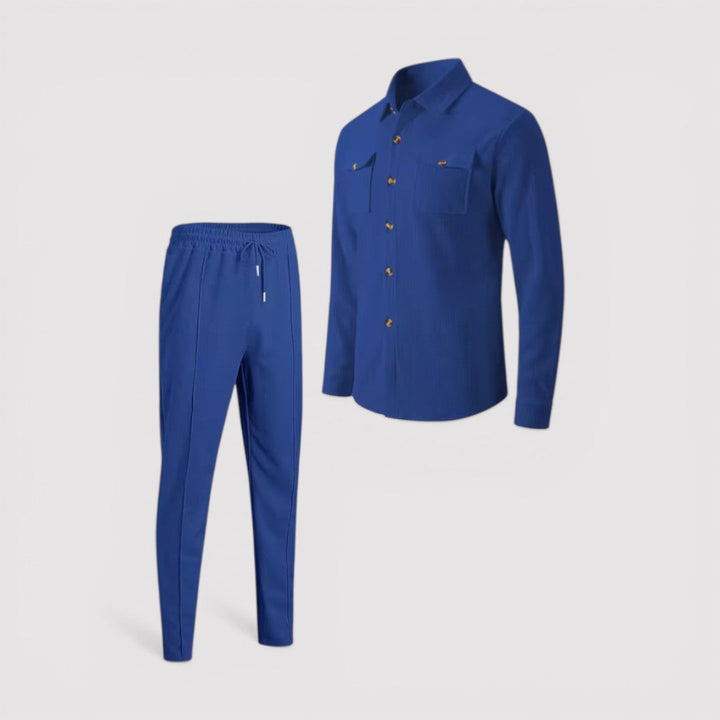 Markus Berlin Herren Hemd-Hosen-Set, Vorderansicht