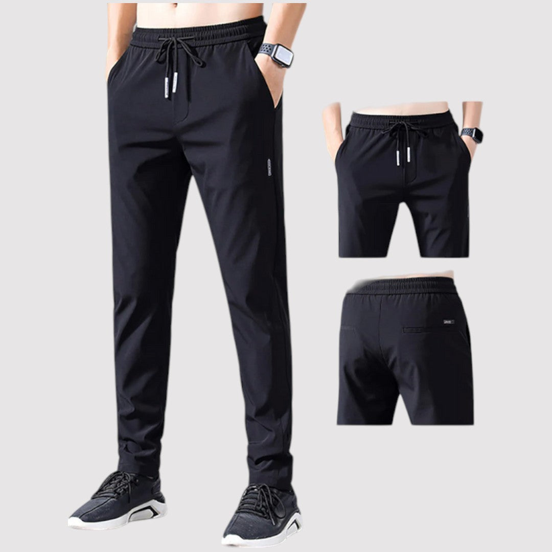 Markus Berlin Herren Stretch-Tapered-Hose, Vorderansicht