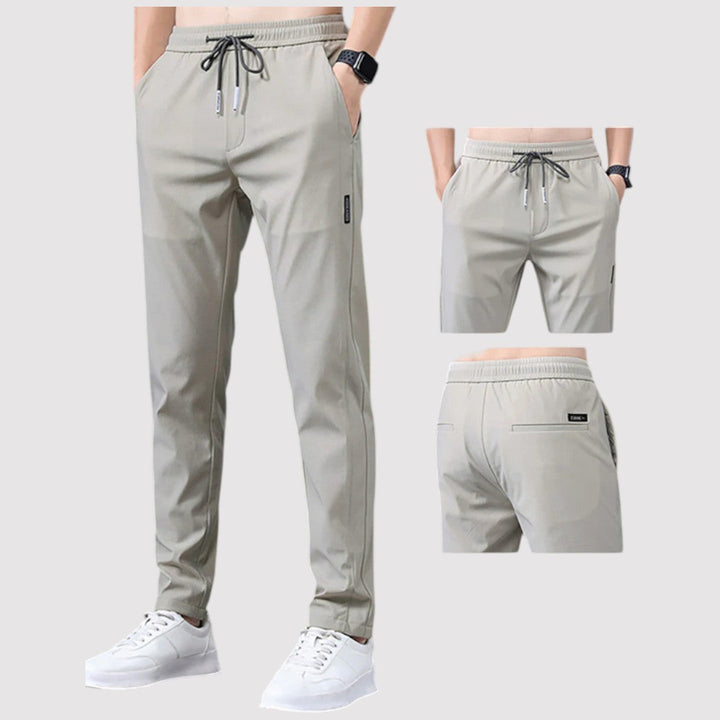 Markus Berlin Herren Stretch-Tapered-Hose, Vorderansicht