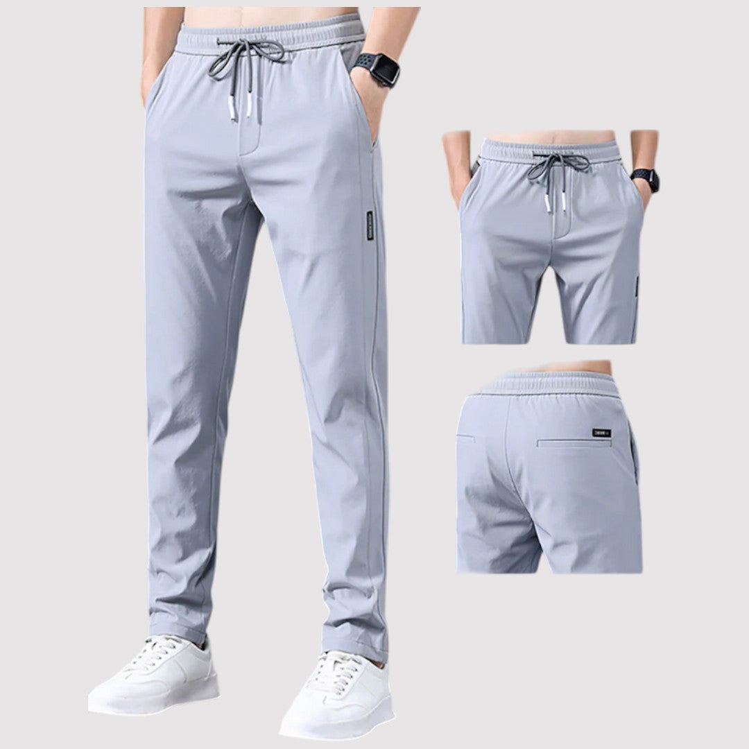 Markus Berlin Herren Stretch-Tapered-Hose, Vorderansicht