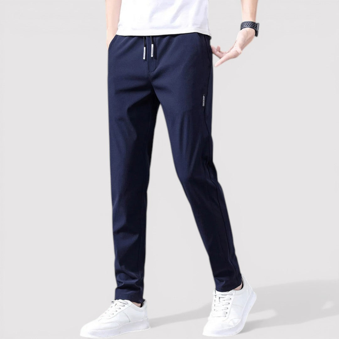 Markus Berlin Herren Stretch-Tapered-Hose, Vorderansicht