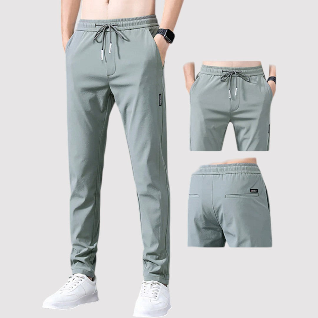 Markus Berlin Herren Stretch-Tapered-Hose, Vorderansicht