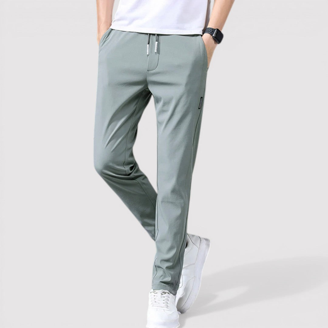 Markus Berlin Herren Stretch-Tapered-Hose, Vorderansicht