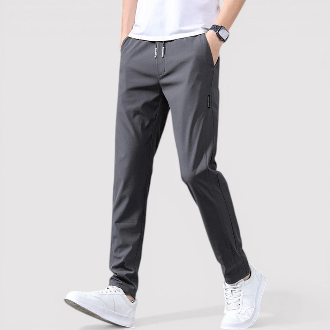 Markus Berlin Herren Stretch-Tapered-Hose, Vorderansicht