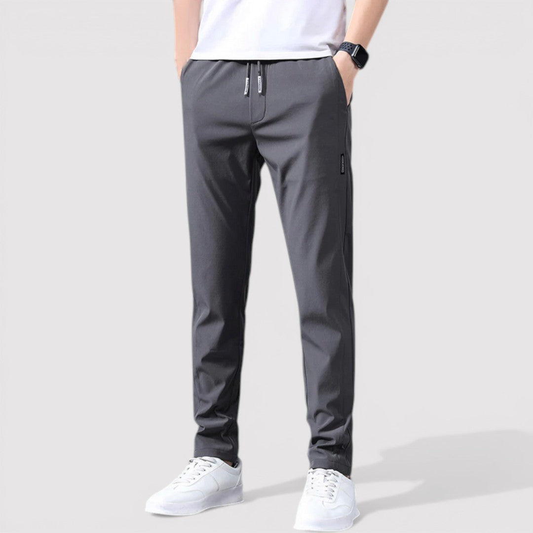 Markus Berlin Herren Stretch-Tapered-Hose, Vorderansicht