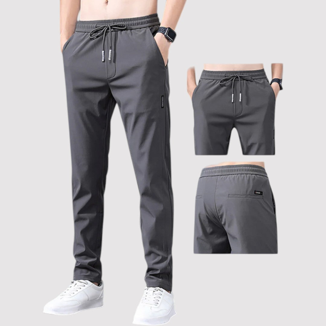 Markus Berlin Herren Stretch-Tapered-Hose, Vorderansicht