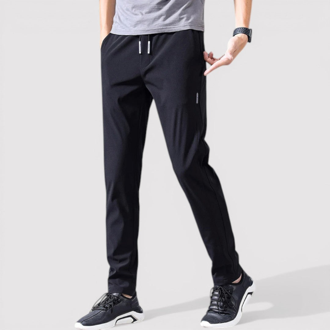Markus Berlin Herren Stretch-Tapered-Hose, Vorderansicht