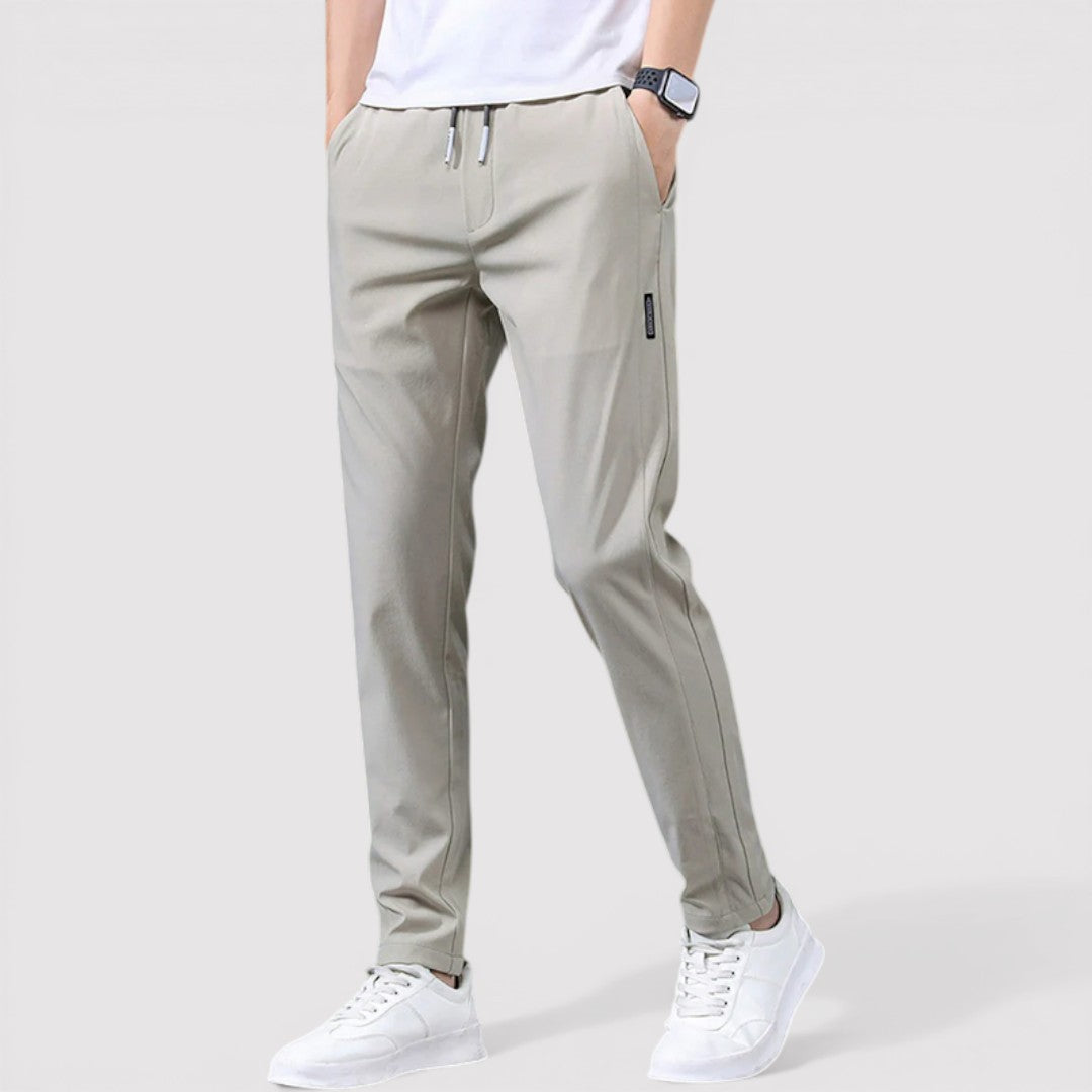 Markus Berlin Herren Stretch-Tapered-Hose, Vorderansicht