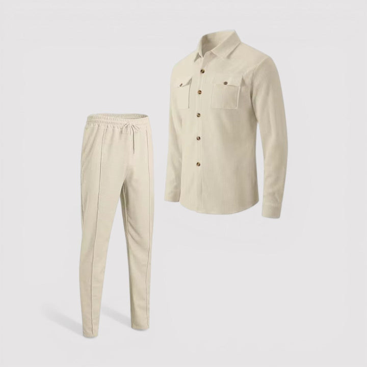 Markus Berlin Herren Hemd-Hosen-Set, Vorderansicht