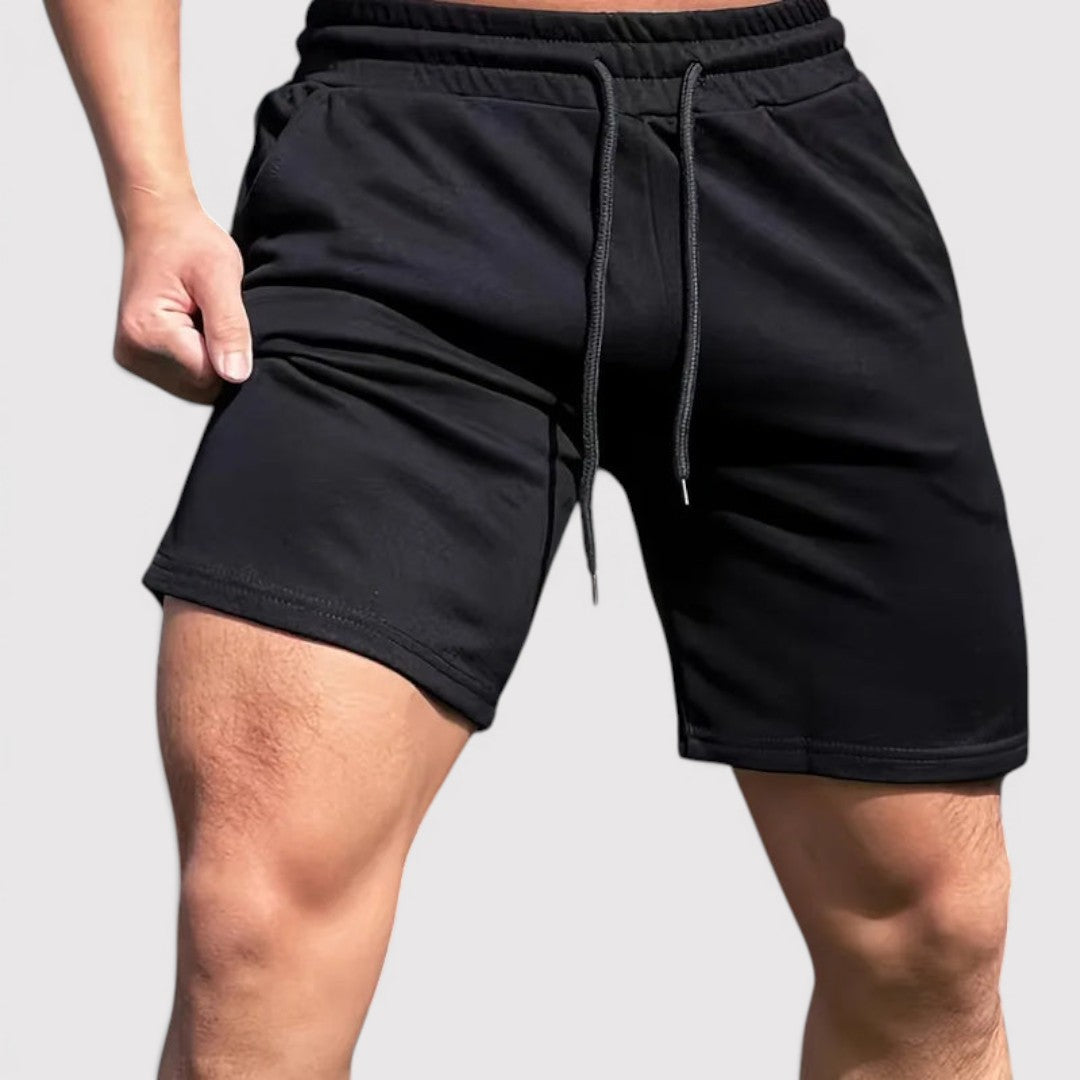 Markus Berlin Herren Dehnbare Fitness-Shorts, Vorderansicht
