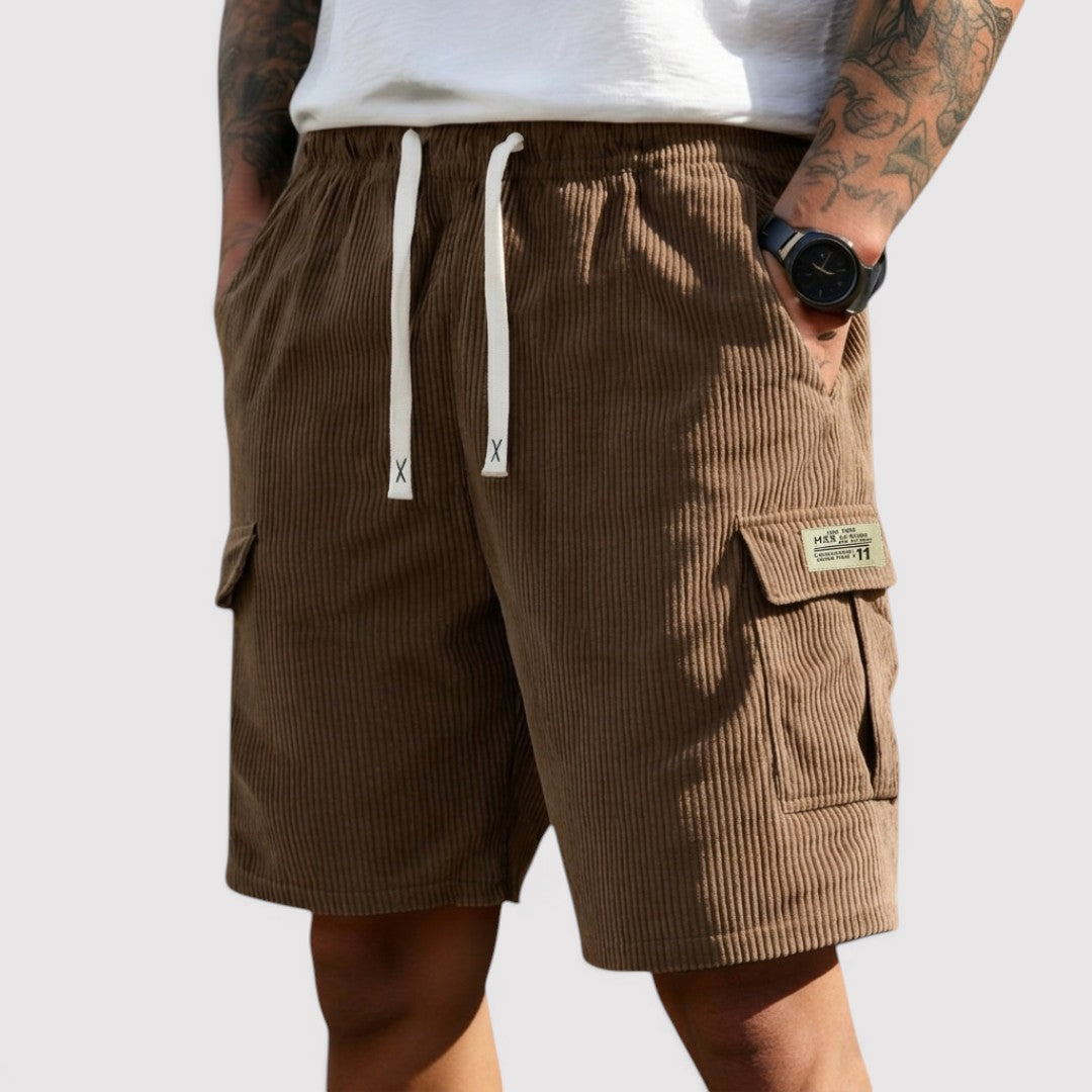 Markus Berlin Herren Rippstrick-Shorts, Vorderansicht