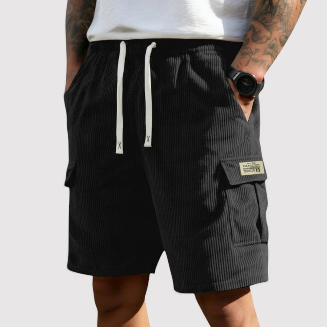 Markus Berlin Herren Rippstrick-Shorts, Vorderansicht