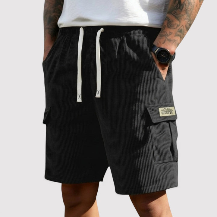 Markus Berlin Herren Rippstrick-Shorts, Vorderansicht