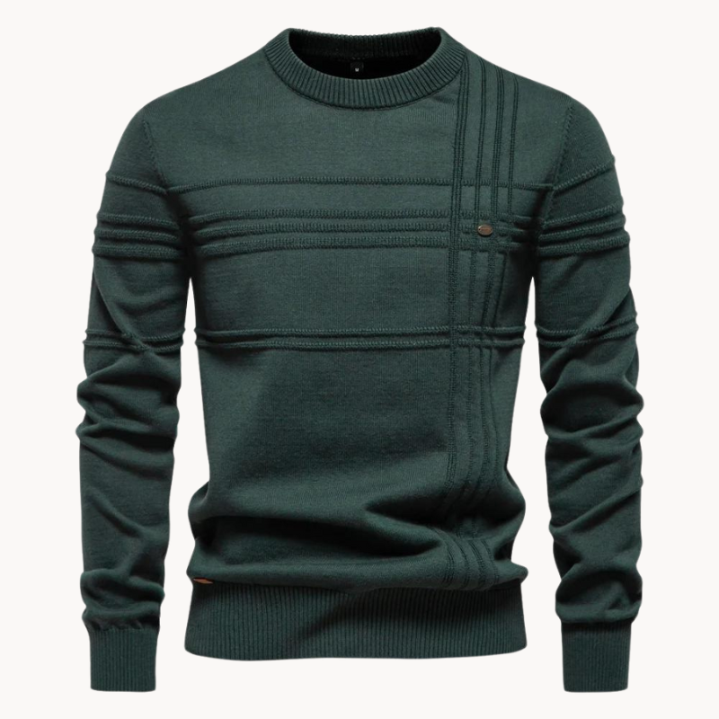 Markus Berlin Herren Rundhals-Pullover, Vorderansicht