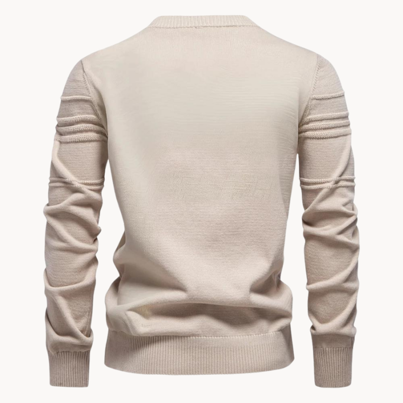 Markus Berlin Herren Rundhals-Pullover, Vorderansicht