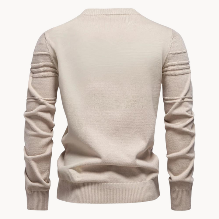 Markus Berlin Herren Rundhals-Pullover, Vorderansicht