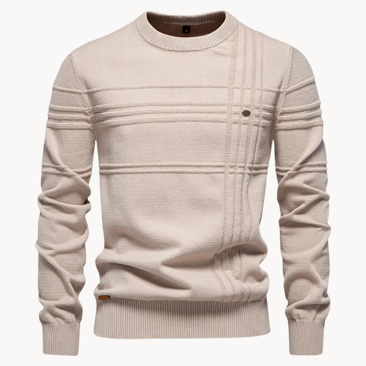 Markus Berlin Herren Rundhals-Pullover, Vorderansicht