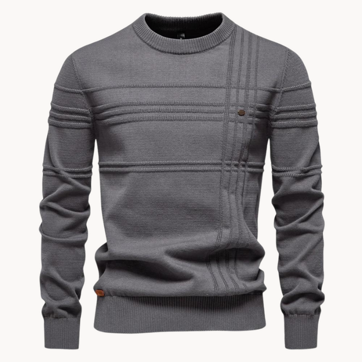 Markus Berlin Herren Rundhals-Pullover, Vorderansicht