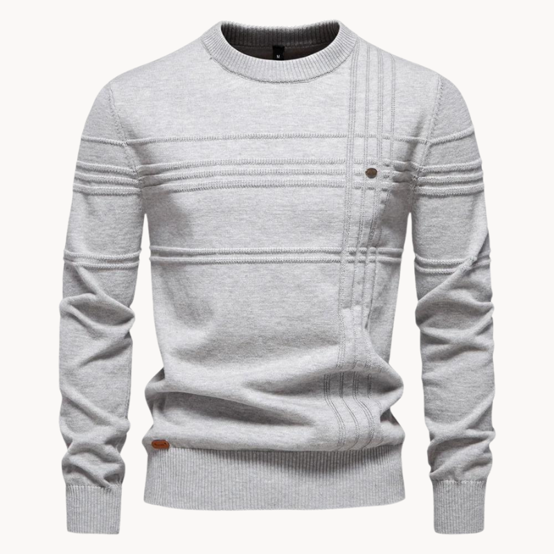 Markus Berlin Herren Rundhals-Pullover, Vorderansicht