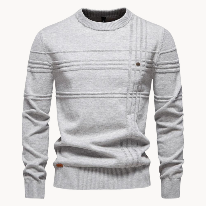Markus Berlin Herren Rundhals-Pullover, Vorderansicht