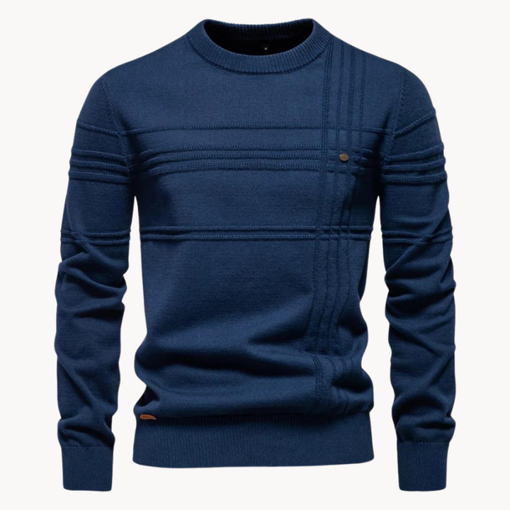 Markus Berlin Herren Rundhals-Pullover, Vorderansicht