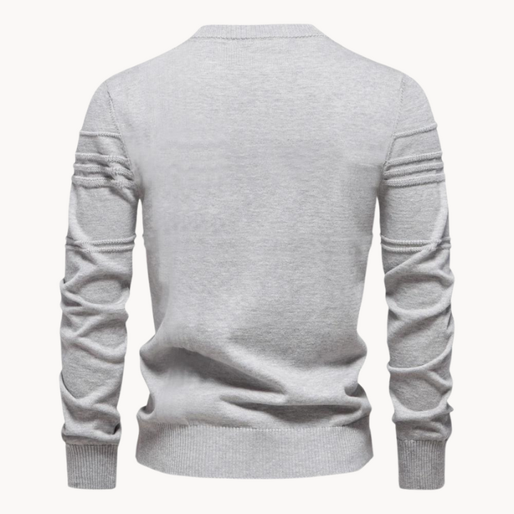 Markus Berlin Herren Rundhals-Pullover, Vorderansicht