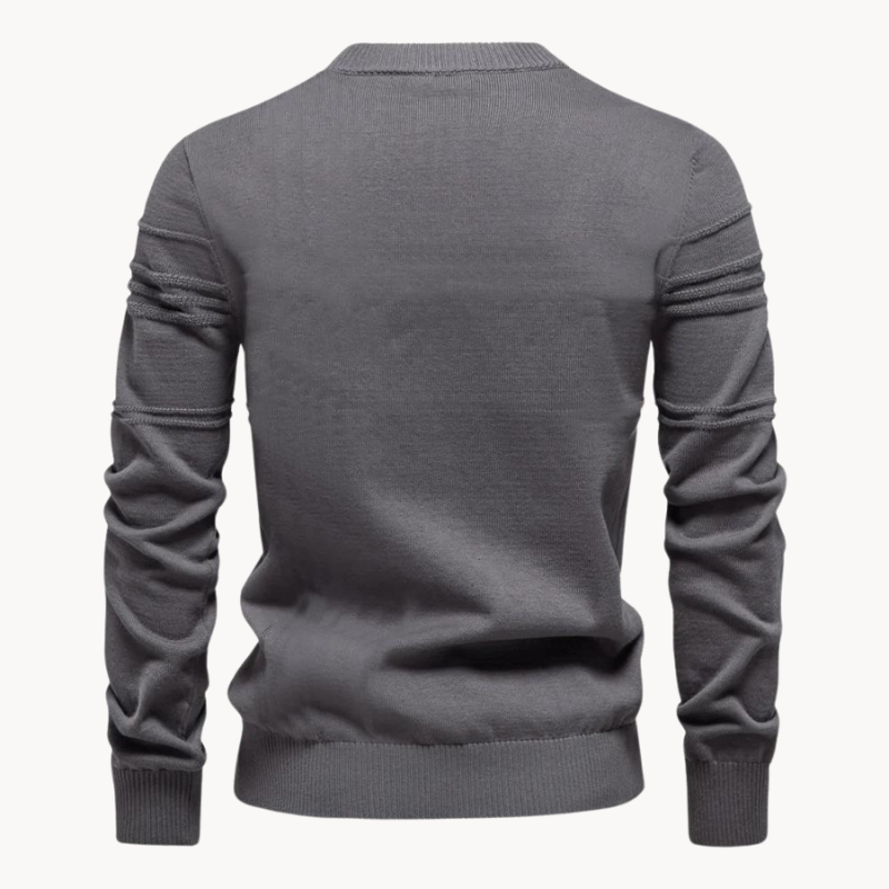Markus Berlin Herren Rundhals-Pullover, Vorderansicht