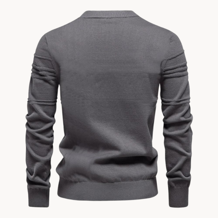 Markus Berlin Herren Rundhals-Pullover, Vorderansicht