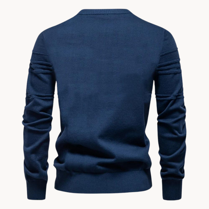 Markus Berlin Herren Rundhals-Pullover, Vorderansicht