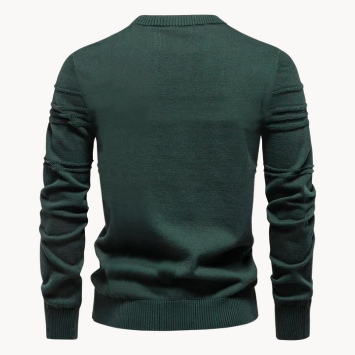 Markus Berlin Herren Rundhals-Pullover, Vorderansicht