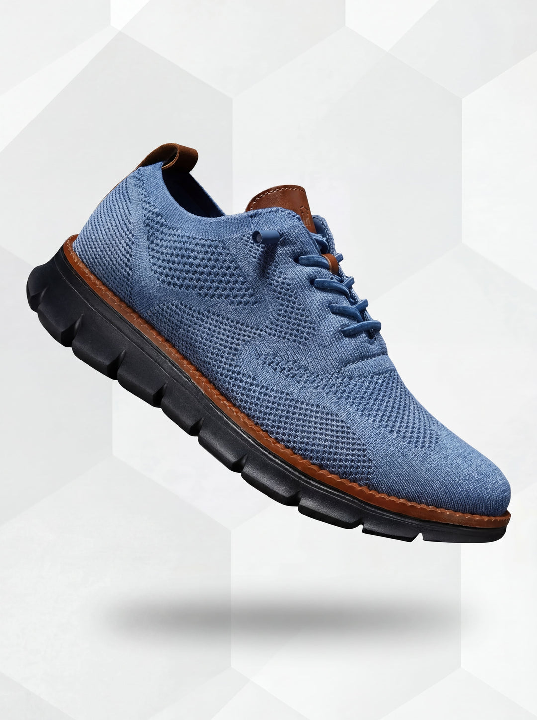 Markus Berlin Herren Sneaker Blau/Schwarz, Vorderansicht