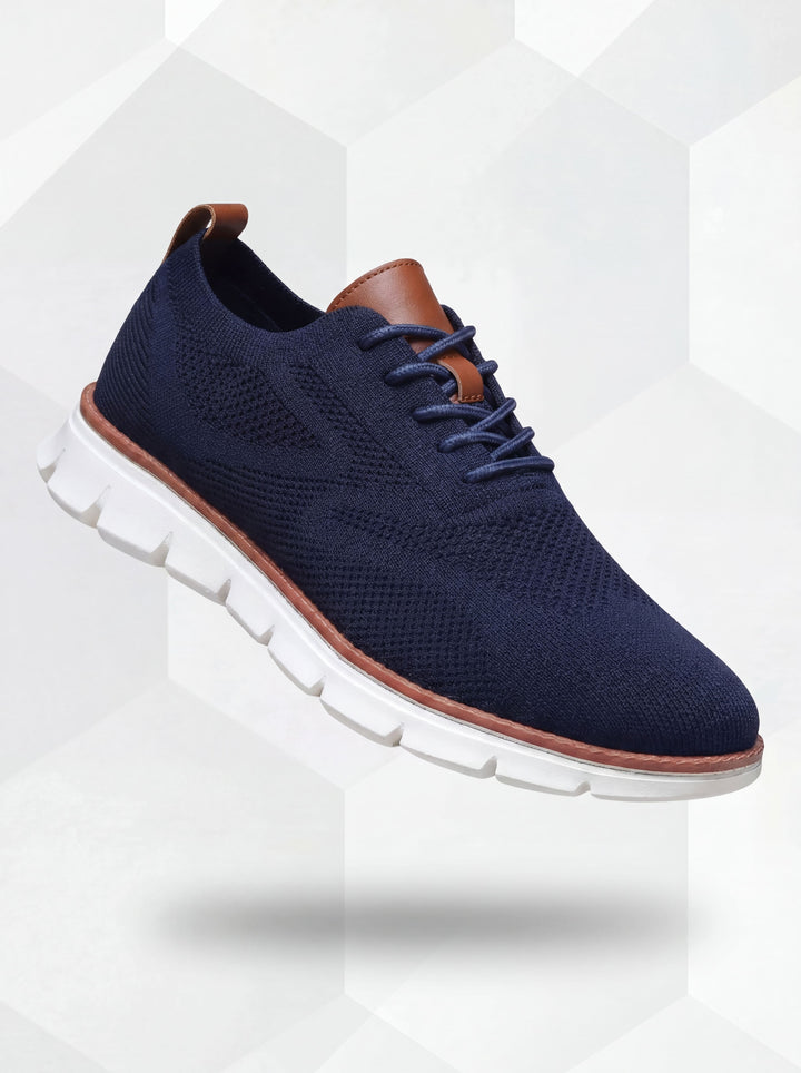 Markus Berlin Herren Sneaker Marineblau, Vorderansicht