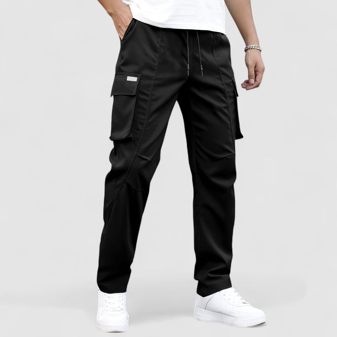 Markus Berlin Herren Wasserdichte Stretch-Cargohose, Vorderansicht